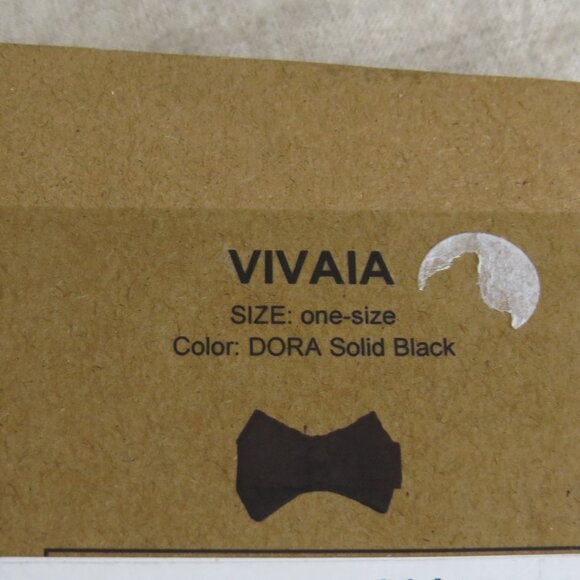 VIVAIA Removable Bows 'Dora' For Shoes - Black, NEW - Picture 9 of 9
